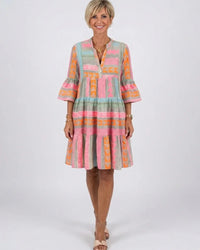 Knee Length Dress Women Relaxed Fit Casual Summer