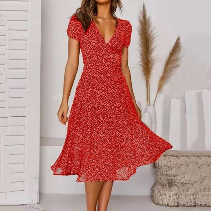 Summer Dress Women Regular Fit Casual