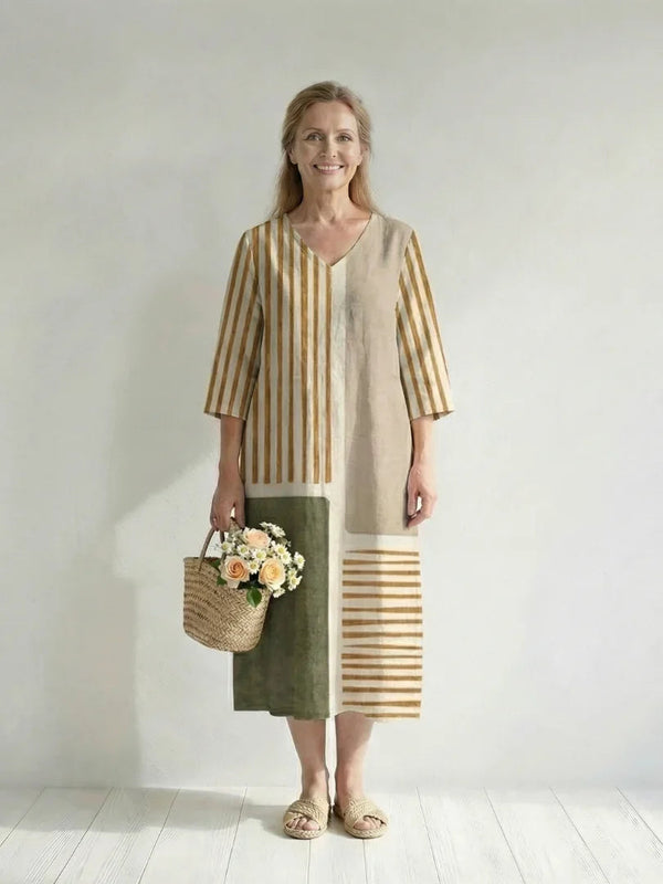 Midi Dress Women Relaxed Fit Casual
