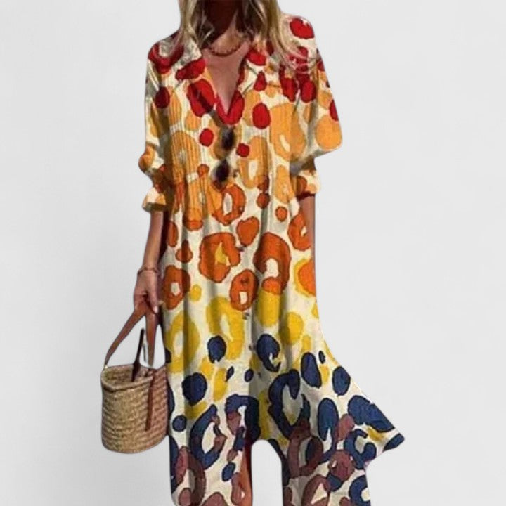 Boho Dress Women Regular Fit Casual Elegant