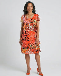 Tiered Knee-Length Dress Women Relaxed Fit Casual