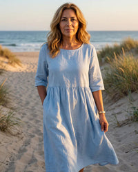 Midi Dress Women Relaxed Fit Casual Summer