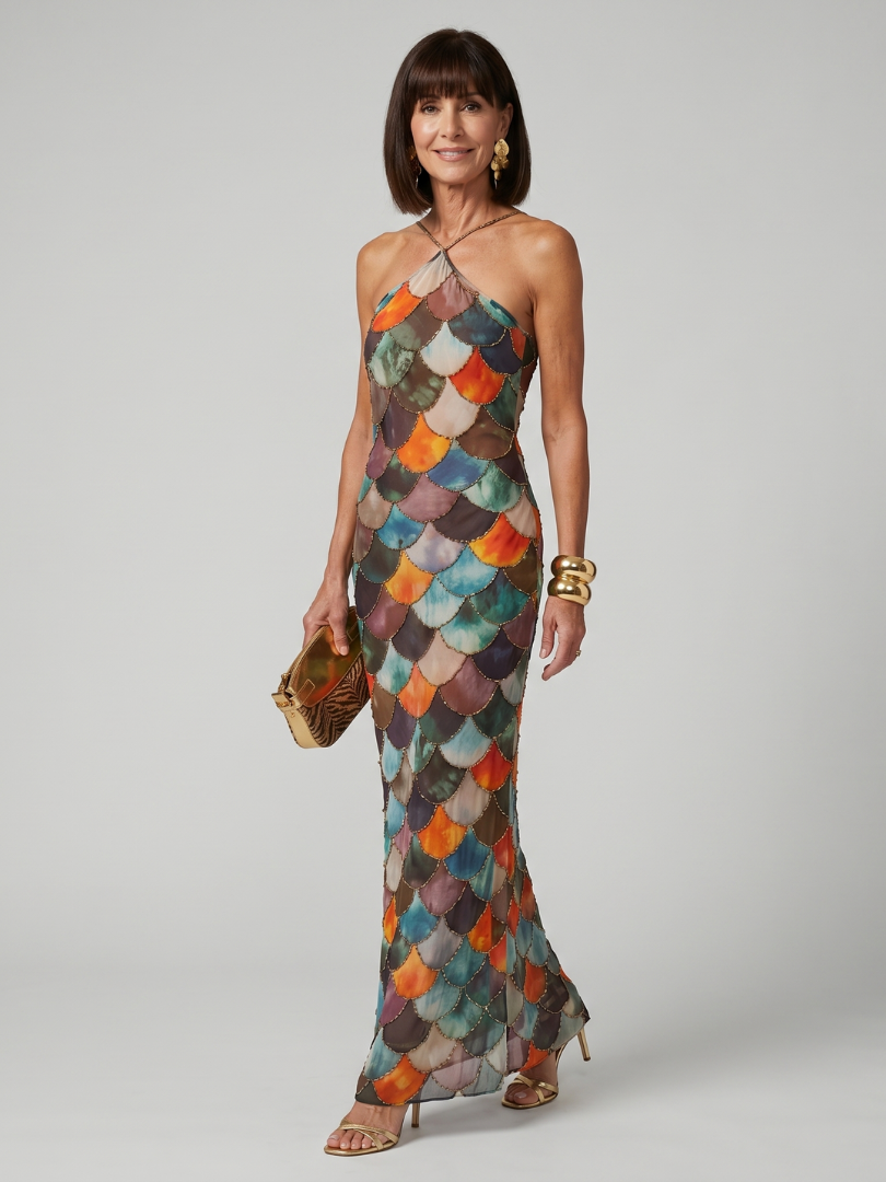 Maxi Dress Women Fitted Casual Summer
