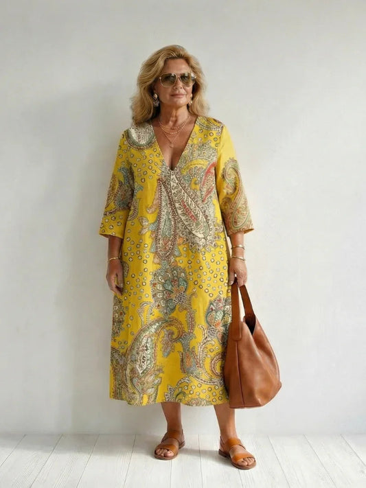Midi Dress Women Relaxed Fit Casual