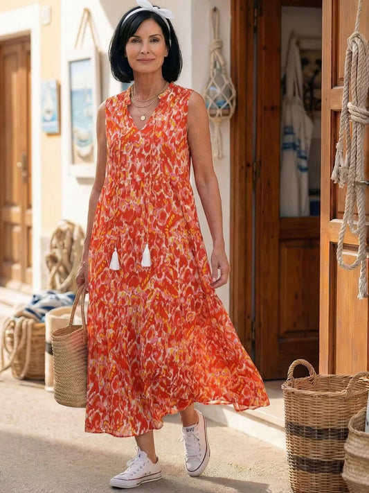Midi Dress Women Relaxed Fit Casual Summer