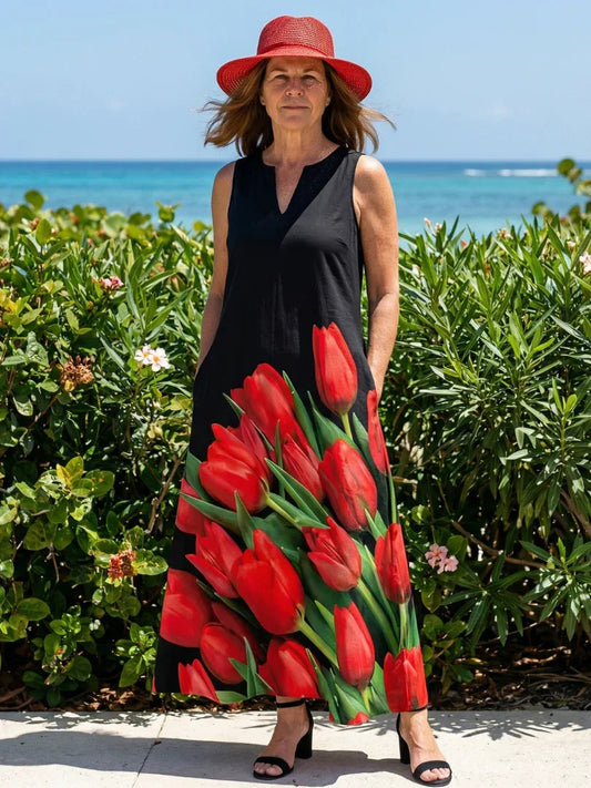 Maxi Dress Women Relaxed Fit Casual Summer