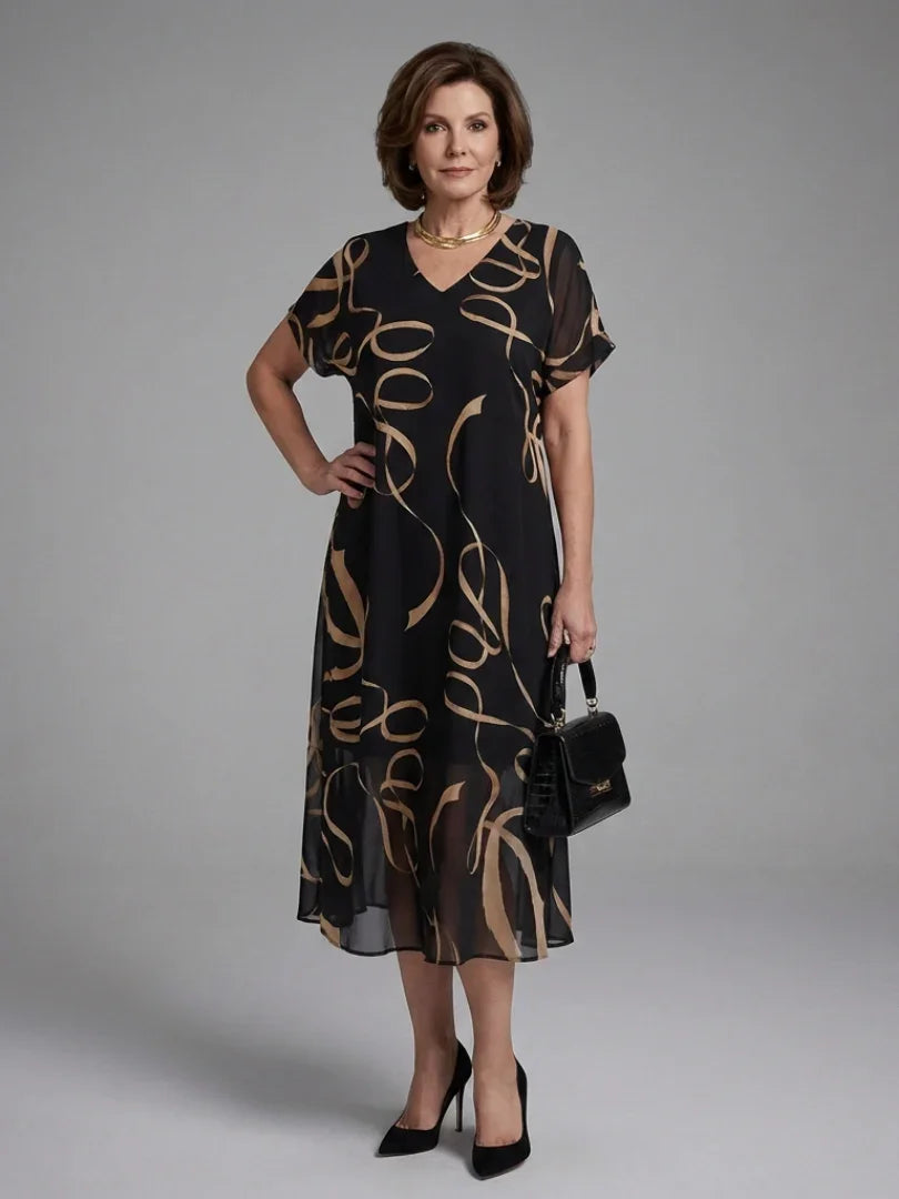 Midi Dress Women Relaxed Fit Casual