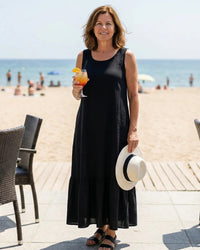 Midi Dress Women Relaxed Fit Casual