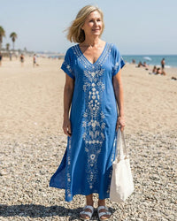 Midi Dress Women Relaxed Fit Casual Summer