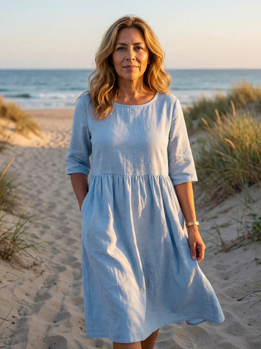 Midi Dress Women Relaxed Fit Casual Summer