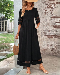 Dress Women Regular Fit Casual Elegant