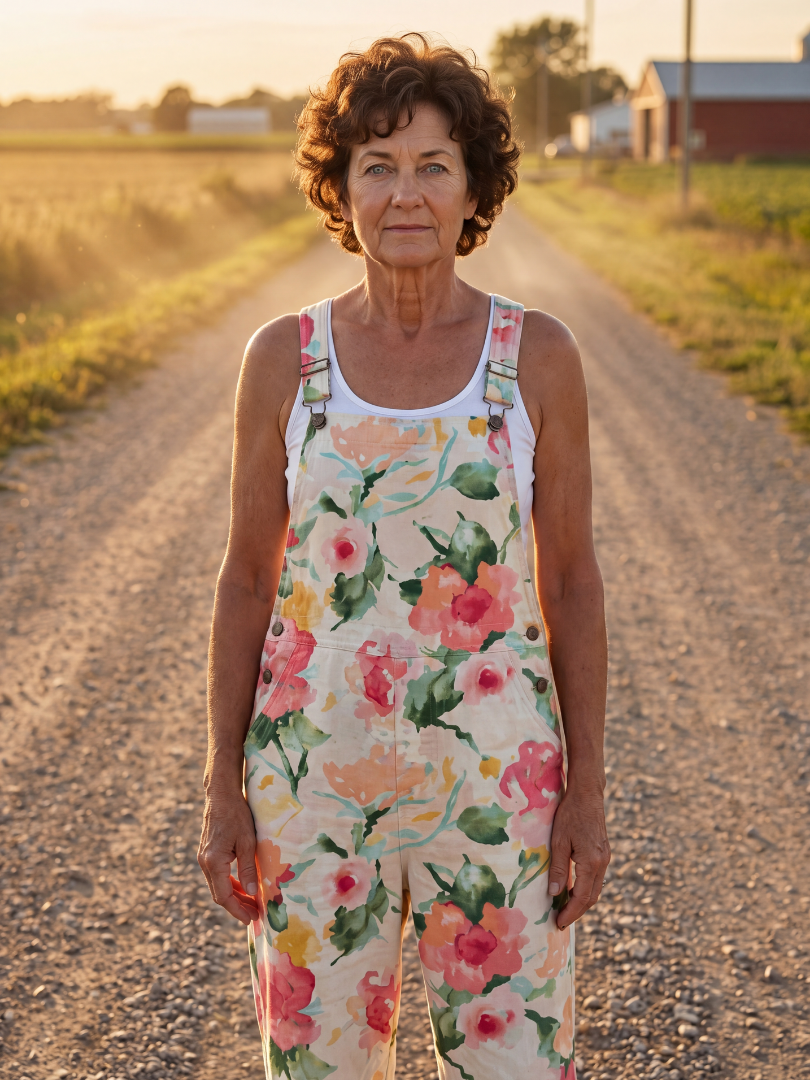 Floral Jumpsuit Women Relaxed Fit Casual
