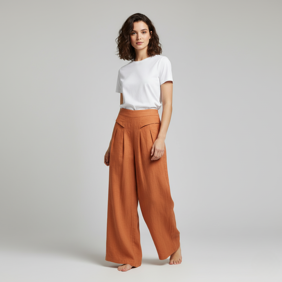 Wide Leg Trousers Women Relaxed Fit Casual