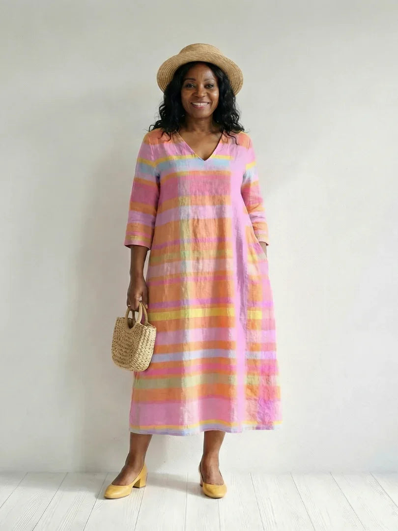 Midi Dress Women Relaxed Fit Casual