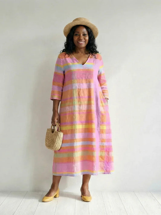 Midi Dress Women Relaxed Fit Casual