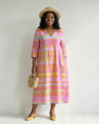 Midi Dress Women Relaxed Fit Casual