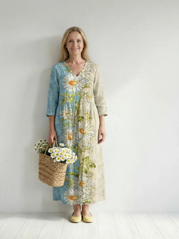 Midi Dress Women Relaxed Fit Casual