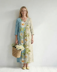 Midi Dress Women Relaxed Fit Casual
