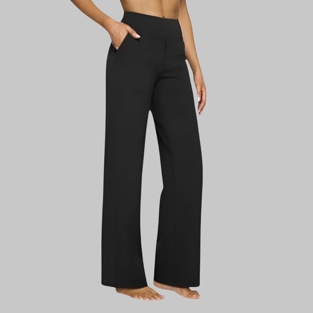 Elegant Straight Leg Trousers Women Regular Fit Casual