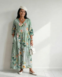 Midi Dress Women Relaxed Fit Casual
