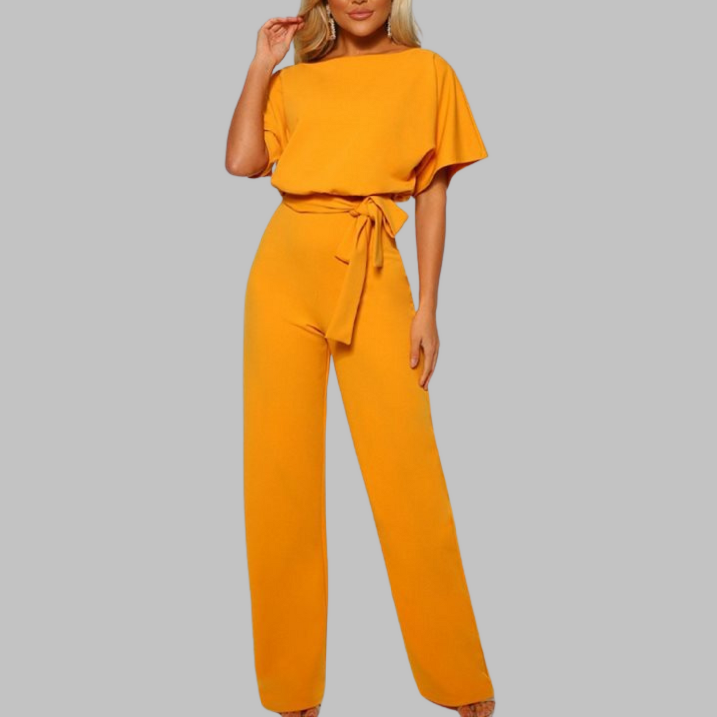 Jumpsuit Women Relaxed Fit Casual Wide Leg