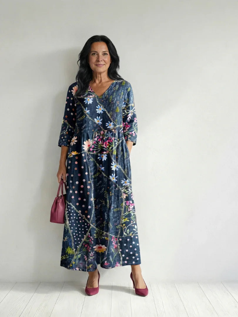 Midi Dress Women Relaxed Fit Casual