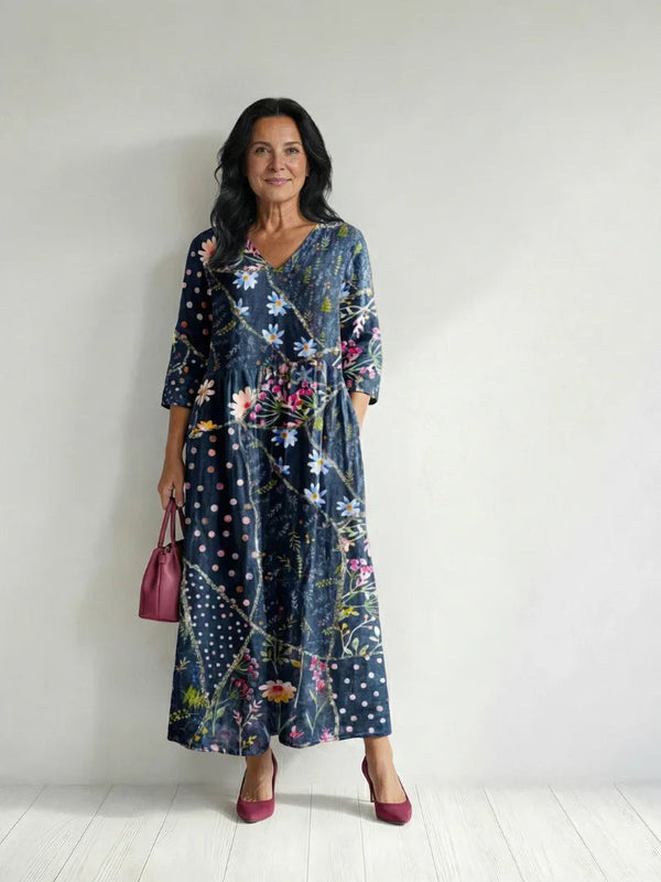 Midi Dress Women Relaxed Fit Casual