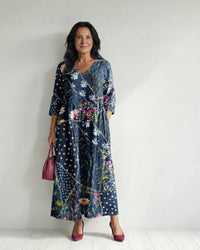 Midi Dress Women Relaxed Fit Casual