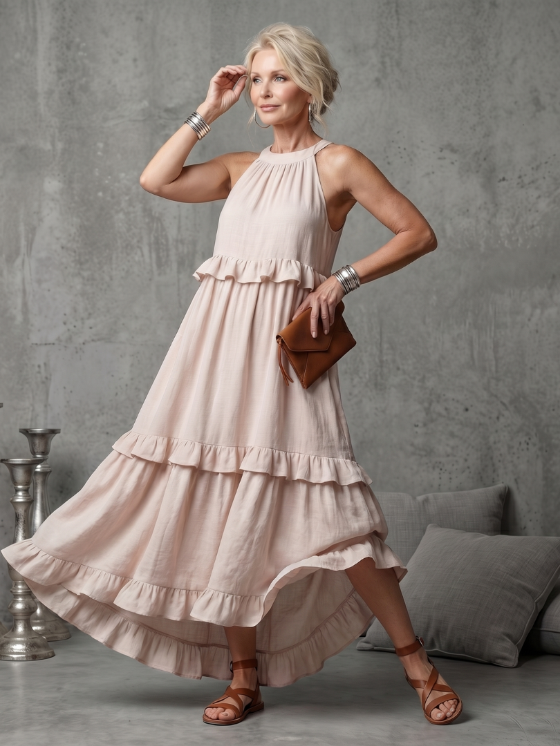 Maxi Dress Women Relaxed Fit Casual Summer