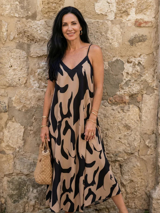 Midi Dress Women Relaxed Fit Casual Summer
