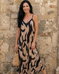 Midi Dress Women Relaxed Fit Casual Summer