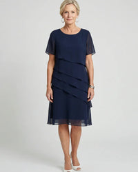 Knee Length Dress Women Relaxed Fit Casual
