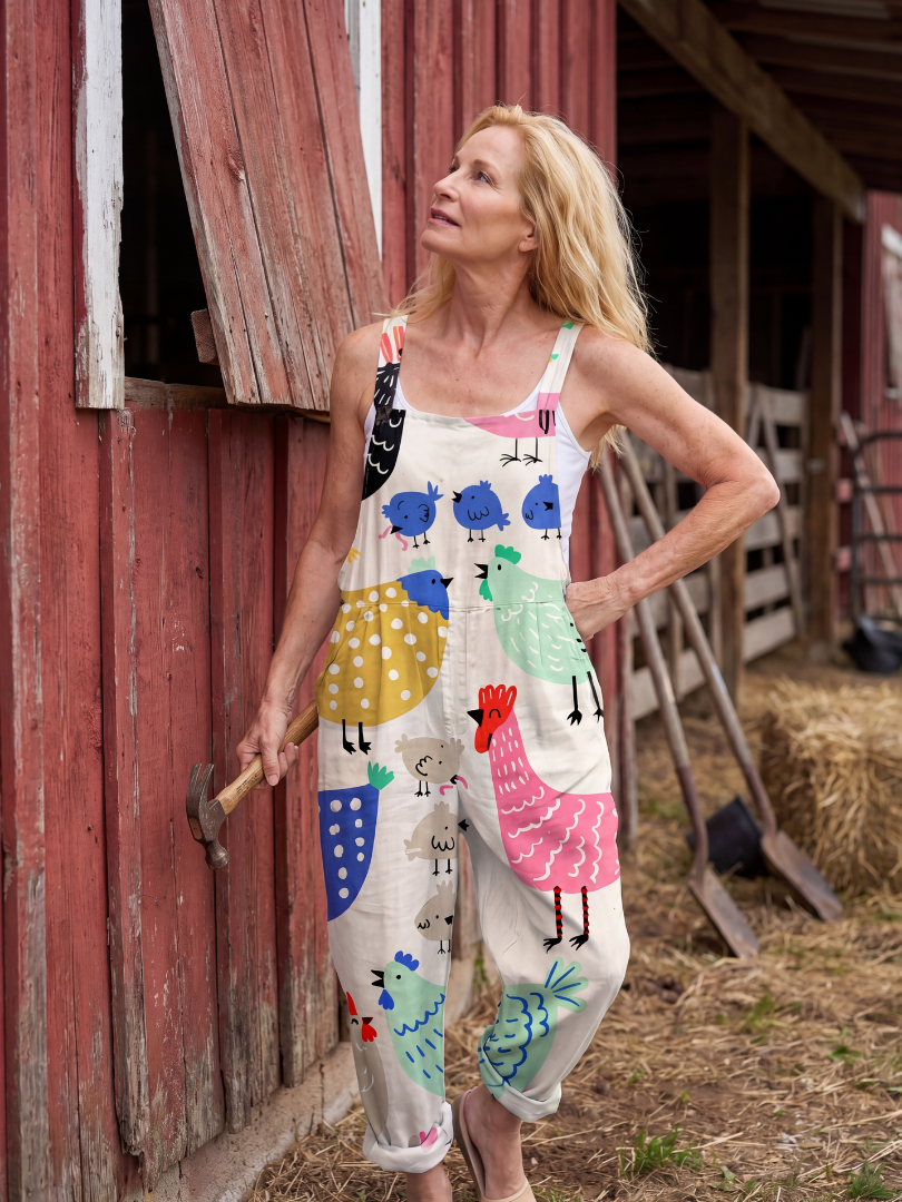 Sleeveless Jumpsuit Women Relaxed Fit Casual