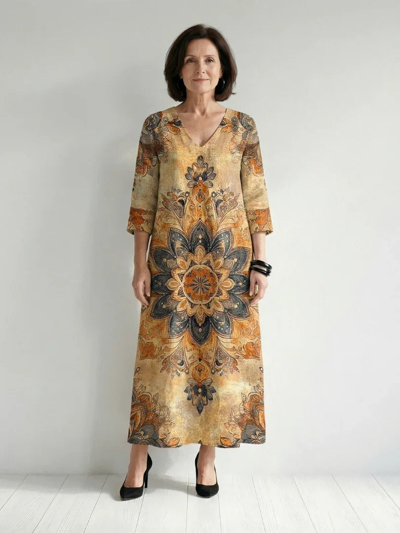 Midi Dress Women Relaxed Fit Casual