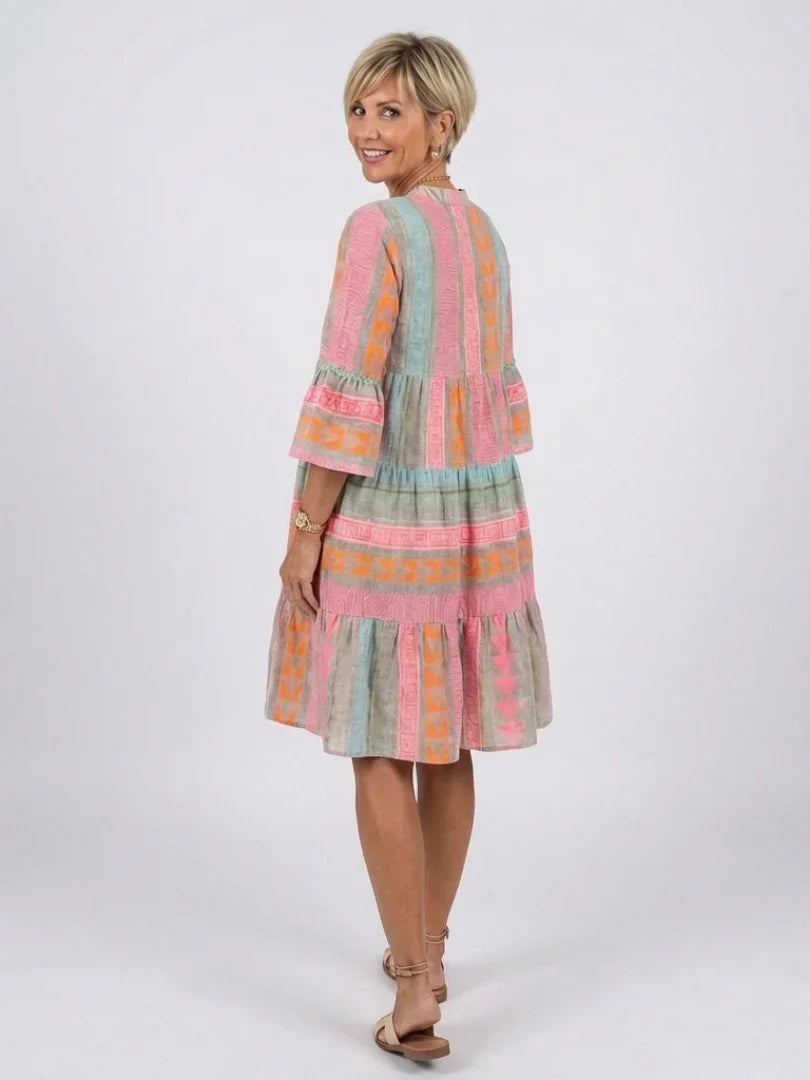 Knee Length Dress Women Relaxed Fit Casual Summer