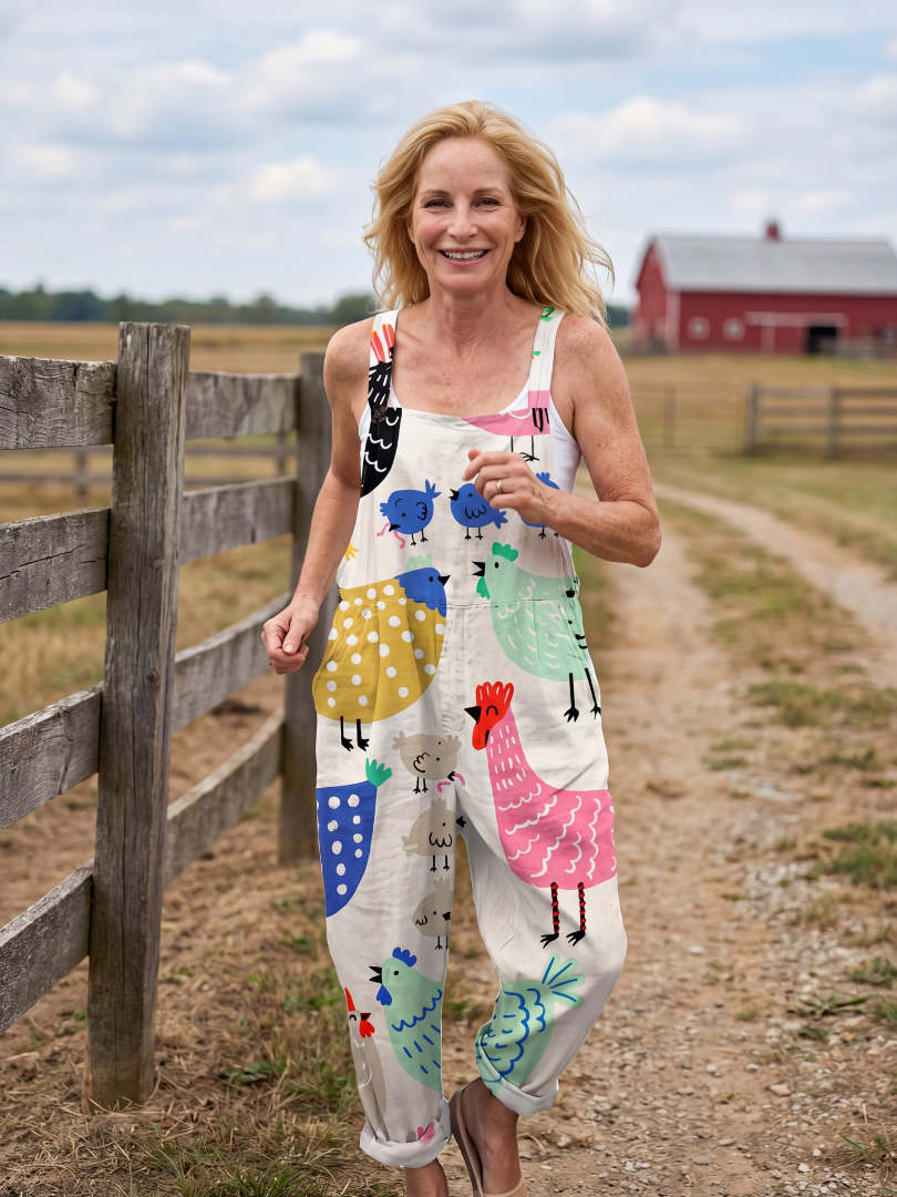 Sleeveless Jumpsuit Women Relaxed Fit Casual