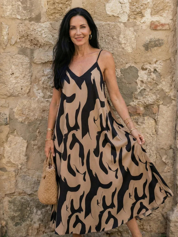 Midi Dress Women Relaxed Fit Casual Summer