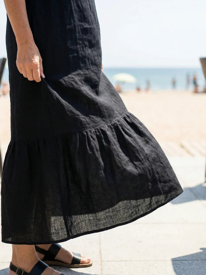Midi Dress Women Relaxed Fit Casual