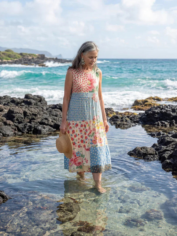 Midi Dress Women Relaxed Fit Casual Summer
