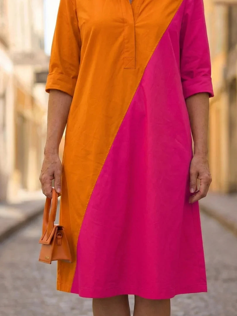 Knee-Length Dress Women Relaxed Fit Casual