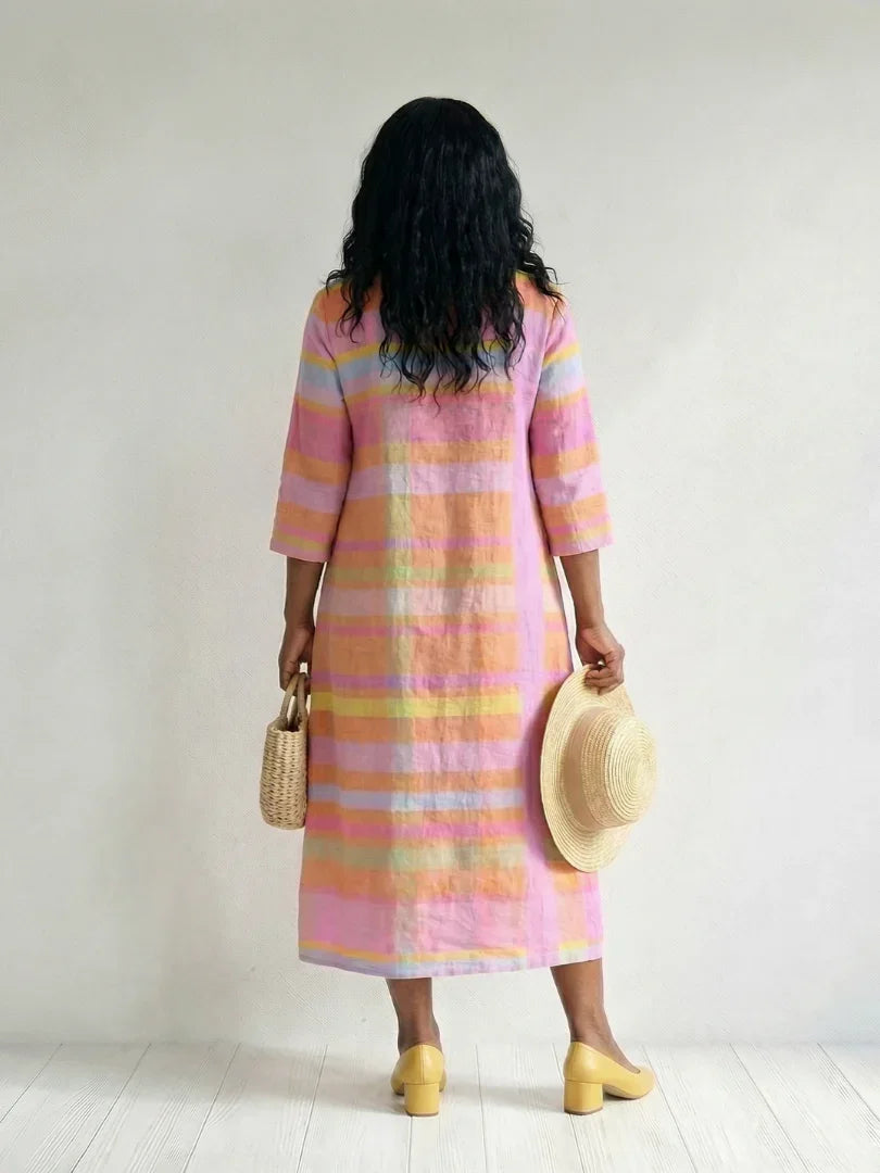 Midi Dress Women Relaxed Fit Casual