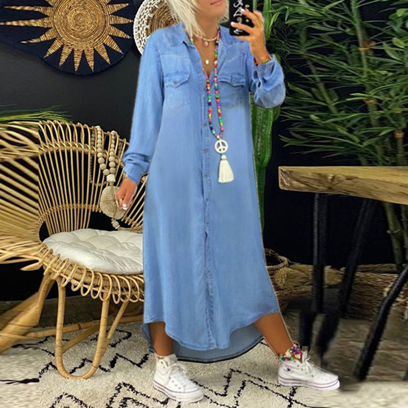 Long Sleeve Dress Women Relaxed Fit Casual