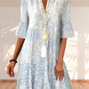 Midi Dress Women Relaxed Fit Casual Boho