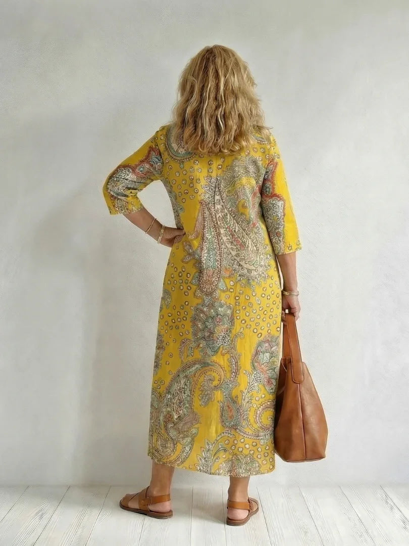 Midi Dress Women Relaxed Fit Casual