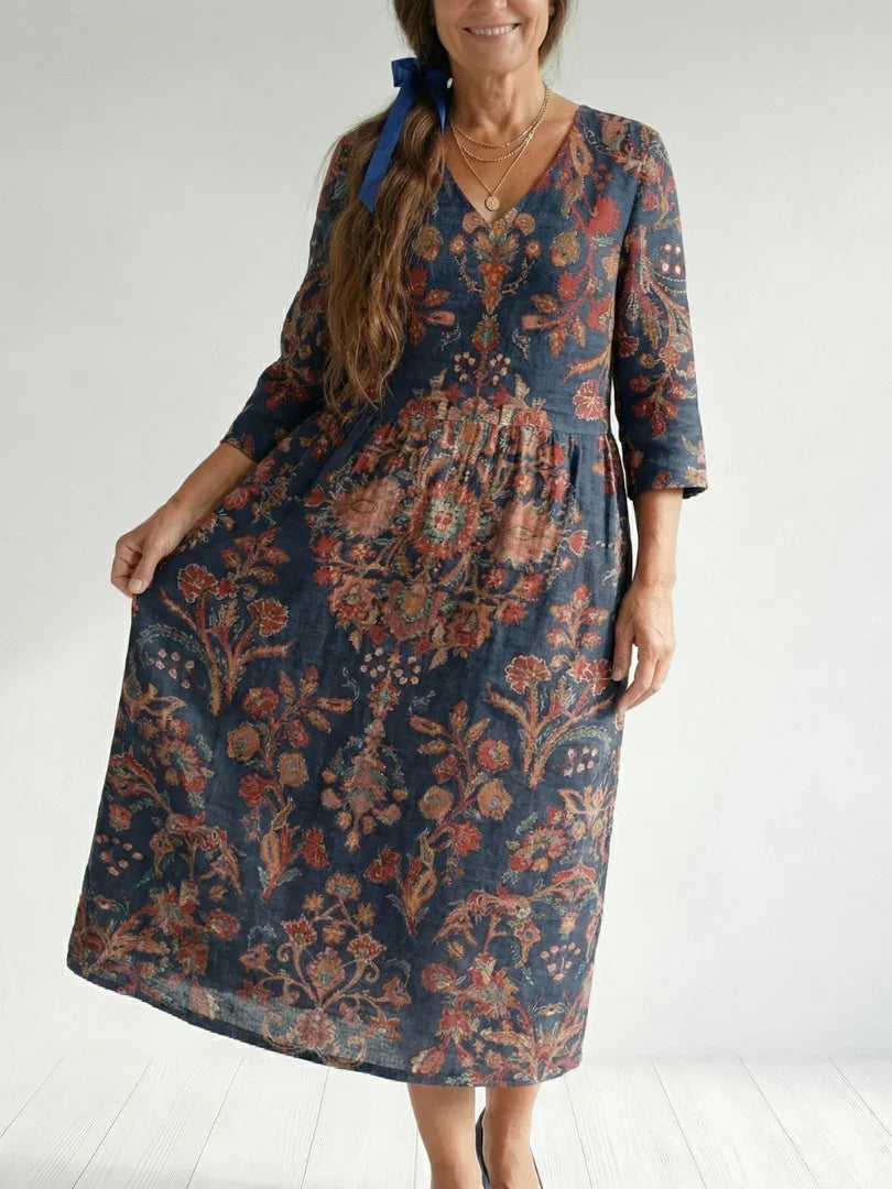 Midi Dress Women Relaxed Fit Casual