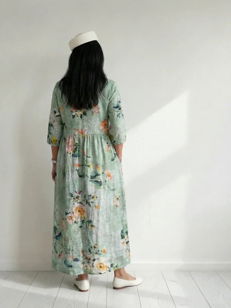 Midi Dress Women Relaxed Fit Casual