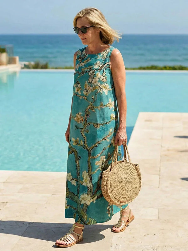 Midi Dress Women Relaxed Fit Casual Summer