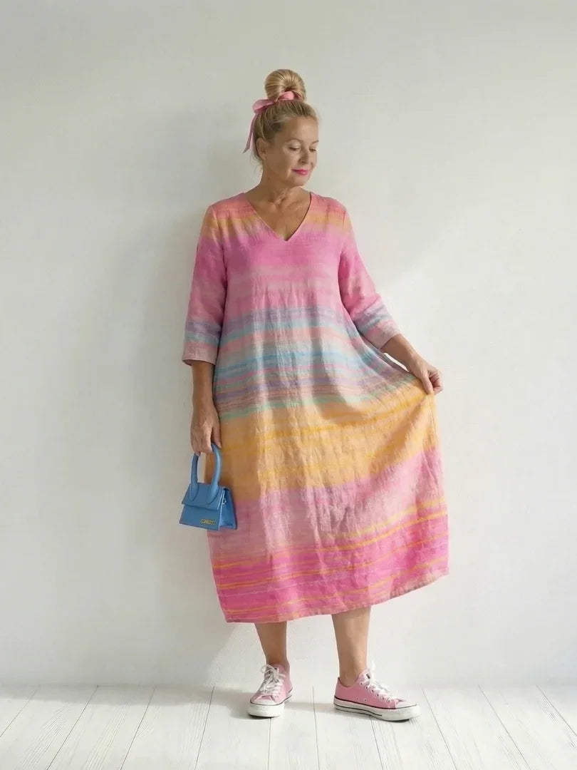 Midi Dress Women Relaxed Fit Casual