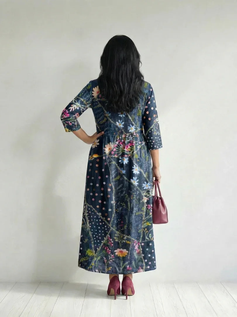 Midi Dress Women Relaxed Fit Casual