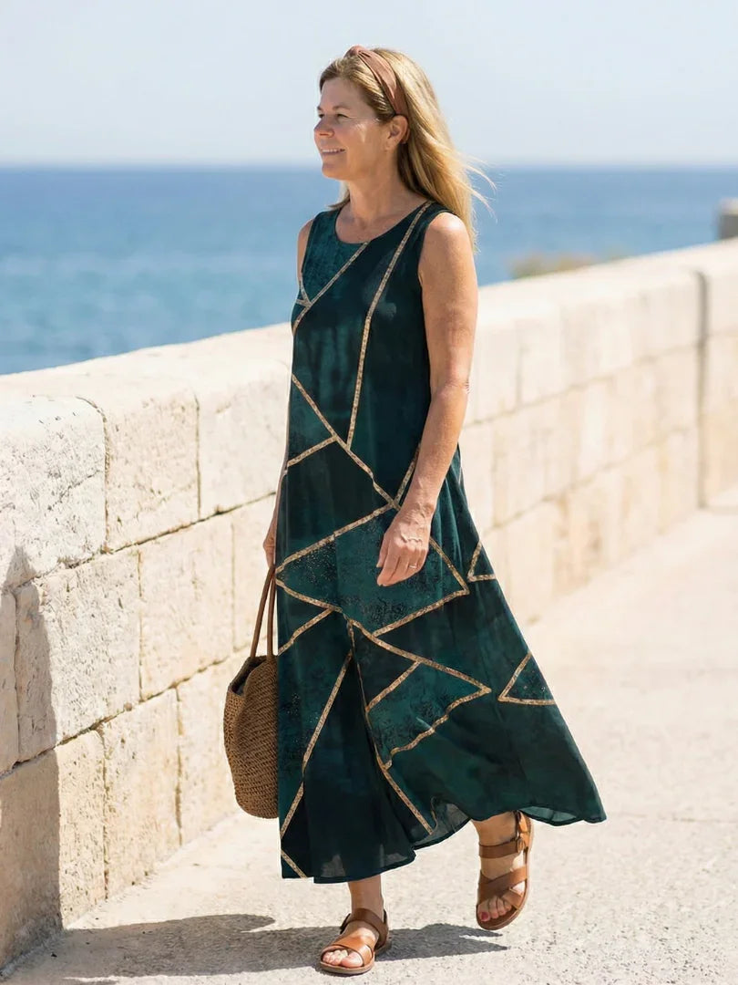 Midi Dress Women Relaxed Fit Casual